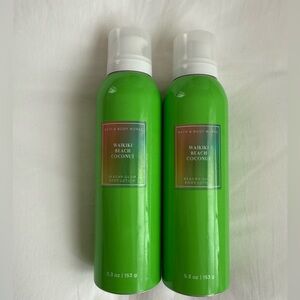 BATH AND BODY WORKS SET (2) BEAUTY GLOW LOTION WAIKIKI BEACH COCONUT